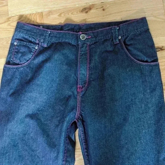 LIVE MECHANICS men jeans pants size 40 100% cotton Loose fit, Wide leg - Picture 2 of 11